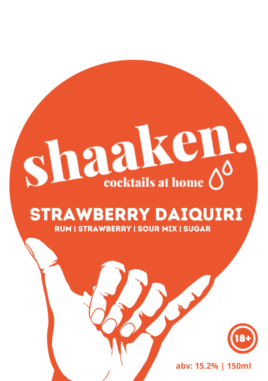Strawberry Daiquiri Shaaken Cocktail