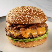 Load image into Gallery viewer, Wagyu Burger Close Up
